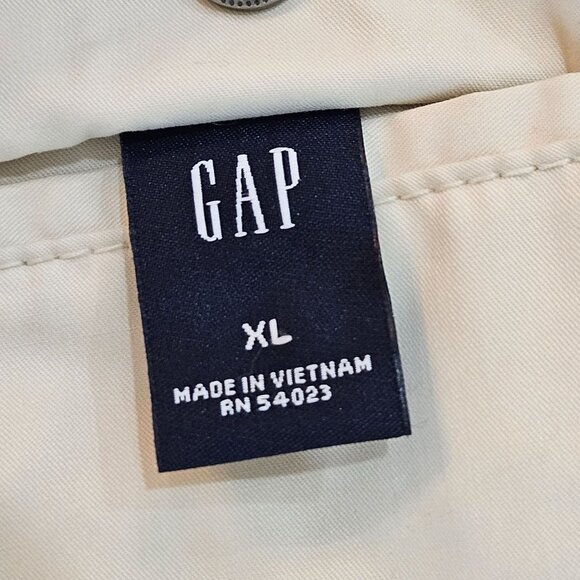 Vintage Gap Women's XL Vintage Reversible Zip Vest Faux Fur & Cotton Blend - Picture 7 of 11